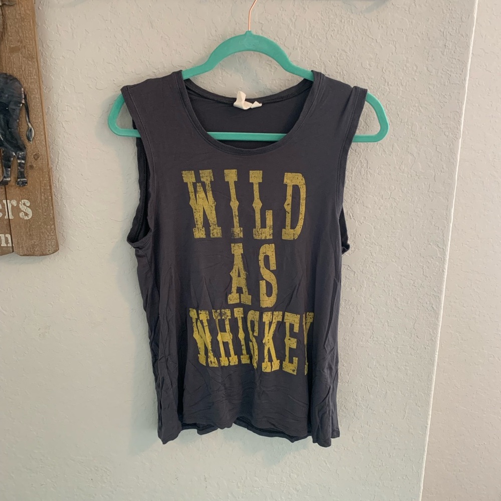 👚 White Crow Wild as Whiskey Tank Grey Medium